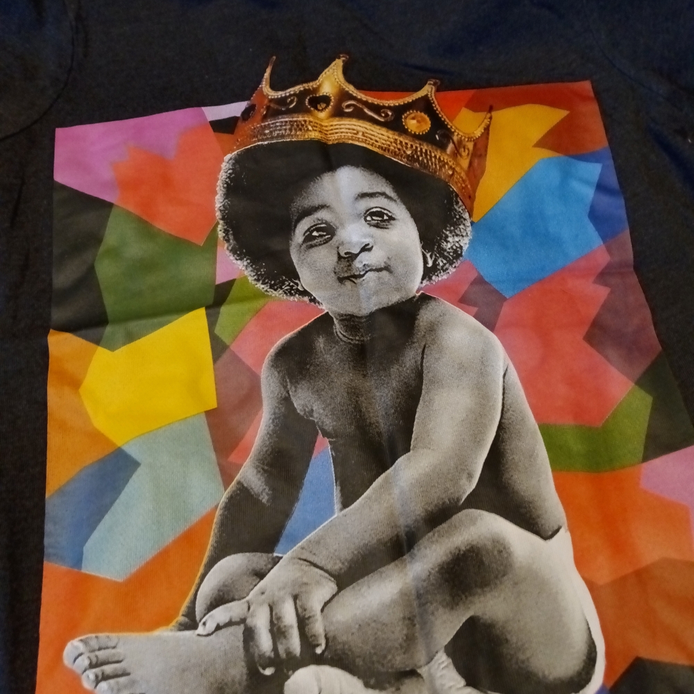 Graphic Tee with Crowned Child Design
